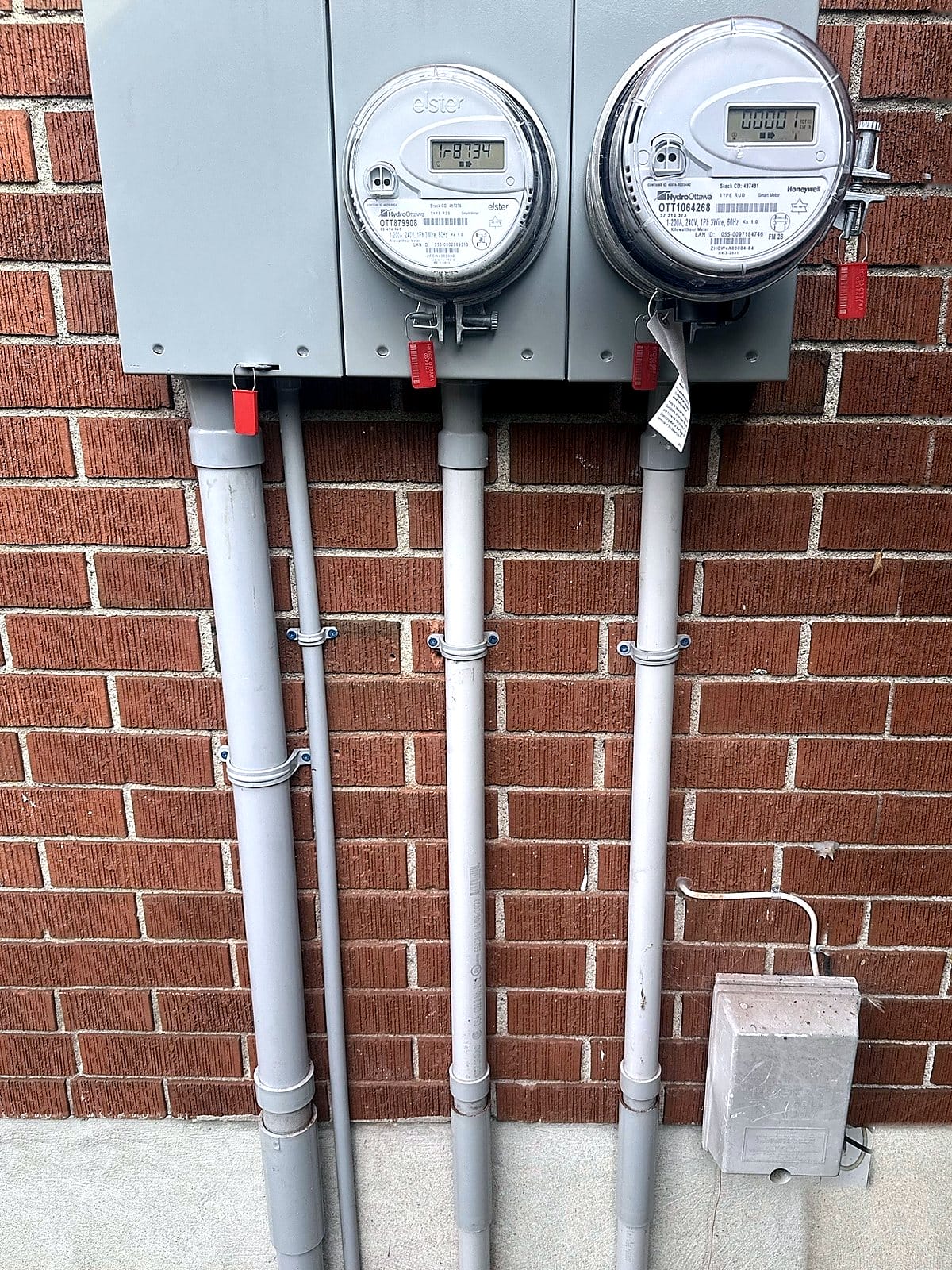 Double meter service upgrade by Precise Electrical, Ottawa