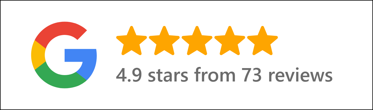 google badge 4 9 73 reviews